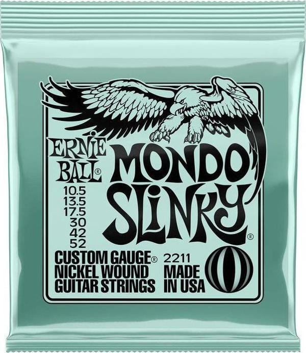 ERNIE BALL P02211 - Mondo Slinky Nickel Wound 10.5-52 Elektro Gitar Teli - Image 1