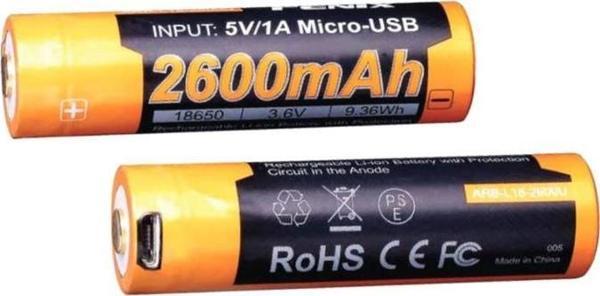FENİX ARB-L18-2600 mAH USB ŞARJLI PİL - Image 1
