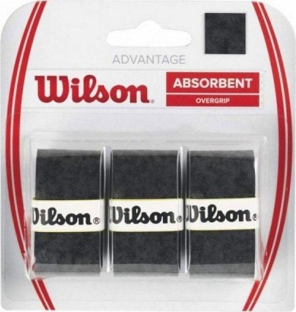 Wilson Advantage Absorbent 3'lü Siyah Tenis Gribi WRZ4033BK - Image 1