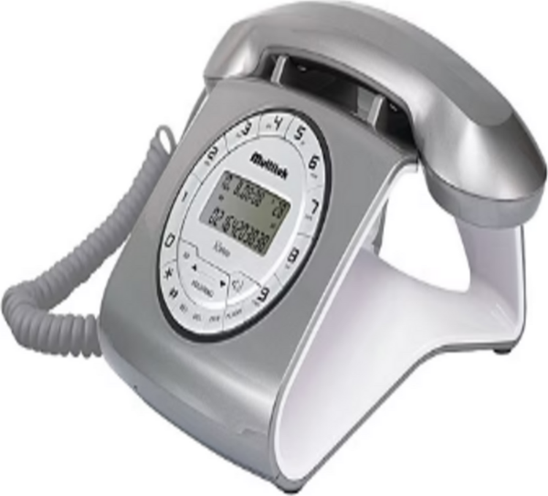 Multitek Retro Cıd Masa Telefonu Gri - Image 1