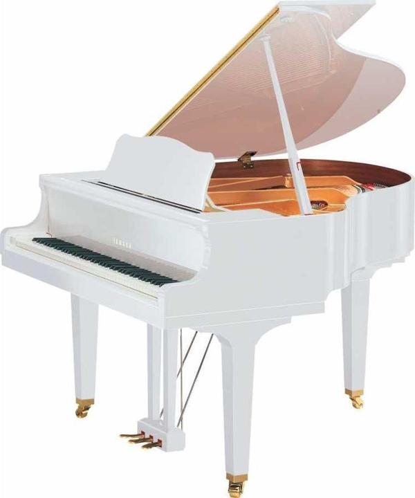 Yamaha GB1 Akustik Kuyruklu Piyano (Parlak Beyaz) - Image 1