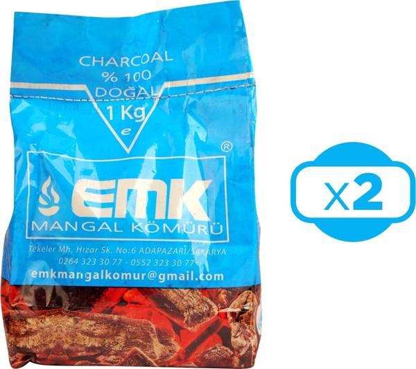 EMK Mangal Kömürü 1 Kg x 2 Adet - Image 1