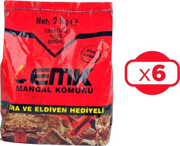 EMK Mangal Kömürü 2 Kg x 6 Adet - Image 1