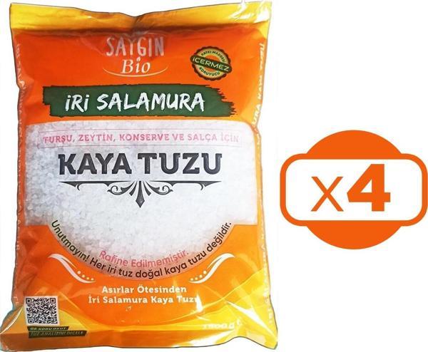 SAYGIN İri Salamura Kaya Tuzu 1500 Gr 4 lü - Image 1
