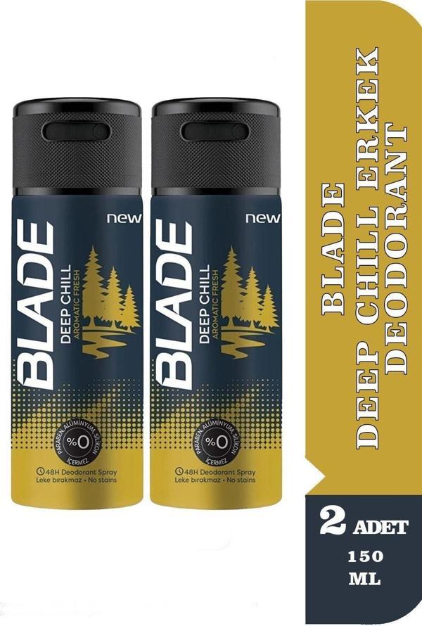 Blade Deep Chill Erkek Deodorant 150 Ml 2 Adet - Image 1