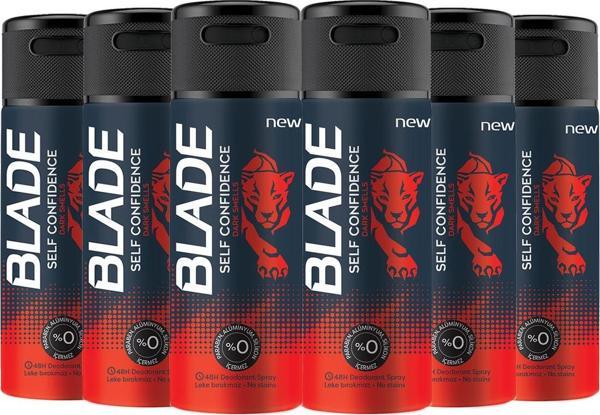 Blade Self Confidence Deodorant 6X150Ml - Image 1