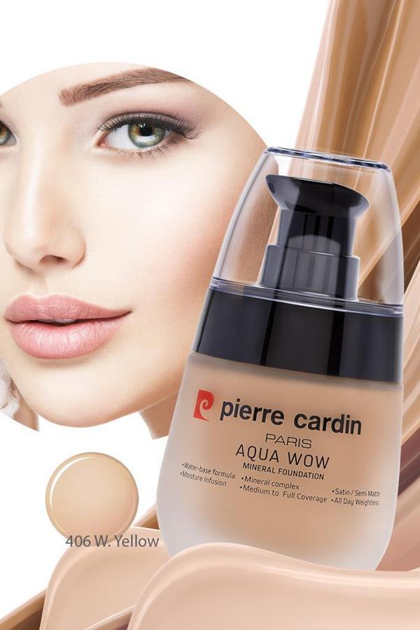 Pierre Cardin Aqua Wow Mineralli Su Bazlı Fondöten Ivory Skin with Warm Yellow - Image 1