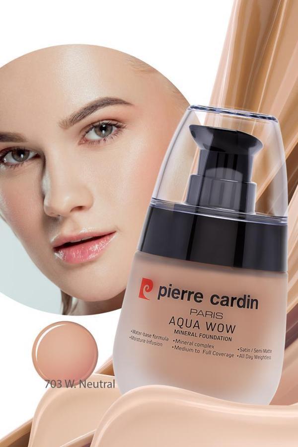 Pierre Cardin Aqua Wow Mineralli Su Bazlı Fondöten Tawny Beige with Warm Neutral - Image 1