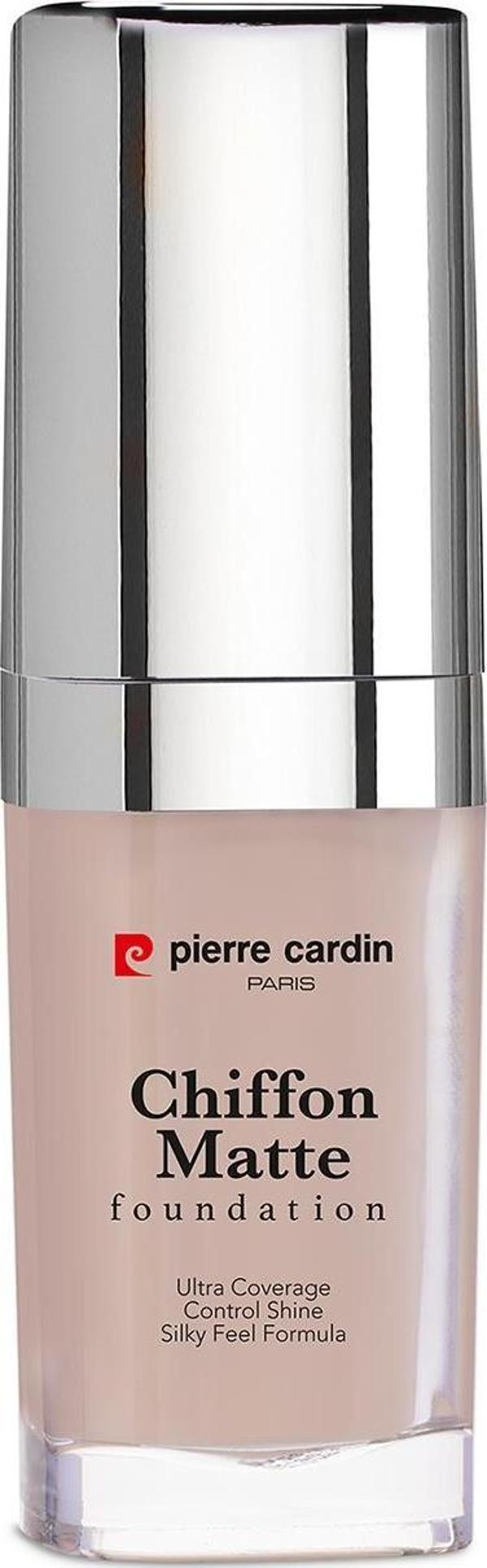 Pierre Cardin Chiffon Touch Mat Görünüm Veren Fondöten - Beige - Image 1
