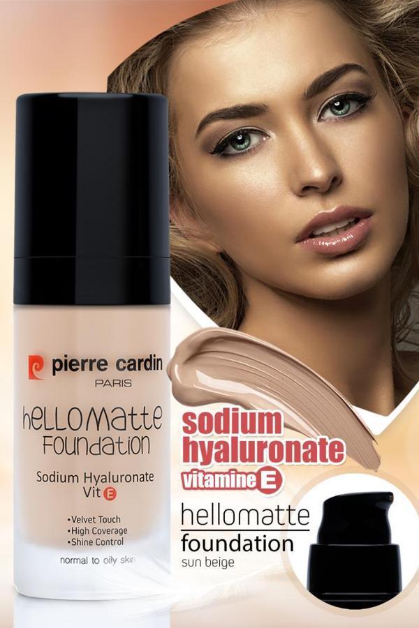 Pierre Cardin HelloMatte Foundation - Sun Beige - 30 ML - Image 1