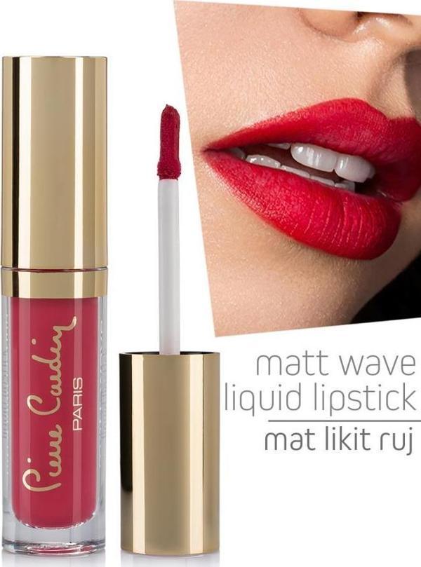 Pierre Cardin Matt Wave Liquid Lipstick – Mat Likit Ruj - Vermilion - Image 1