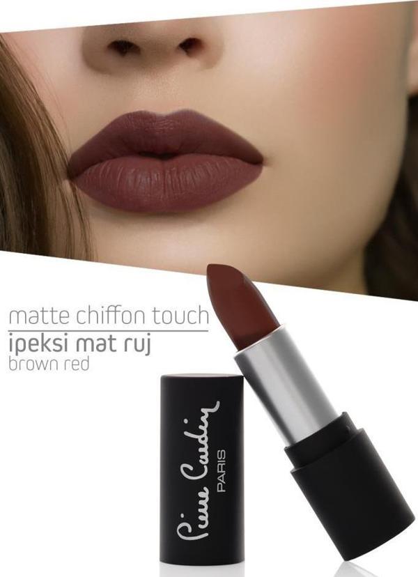 Pierre Cardin Matte Chiffon Touch Lipstick - Brown Red -193 - Image 1