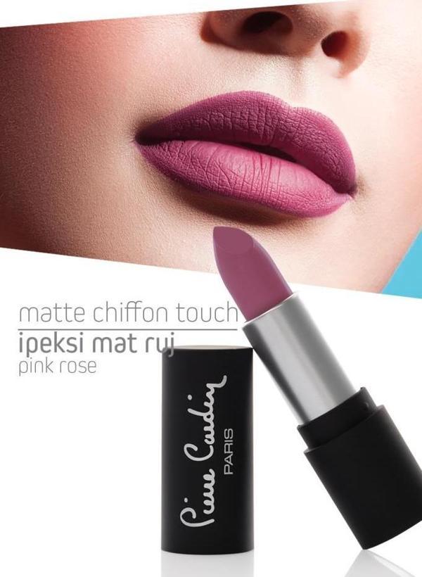Pierre Cardin Matte Chiffon Touch Lipstick - Pink Rose -174 - Image 1