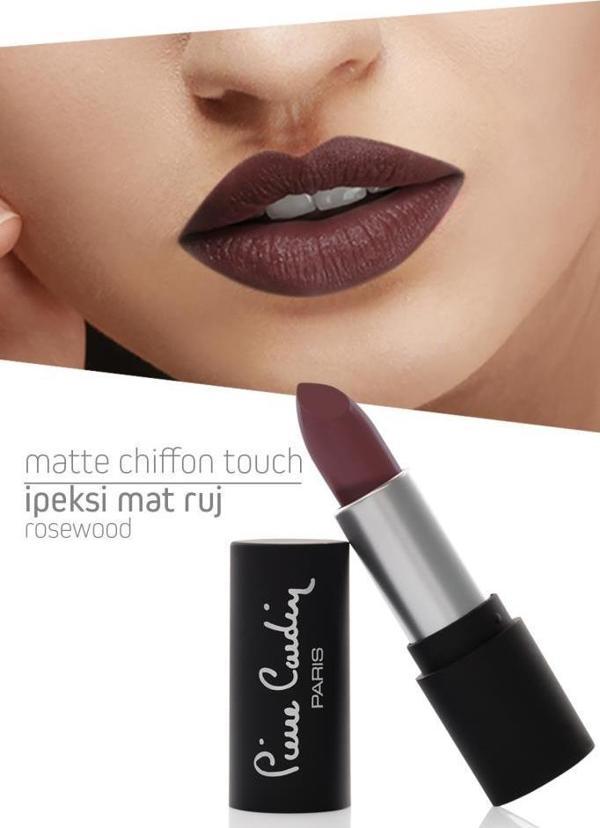 Pierre Cardin Matte Chiffon Touch Lipstick - Rosewood -176 - Image 1