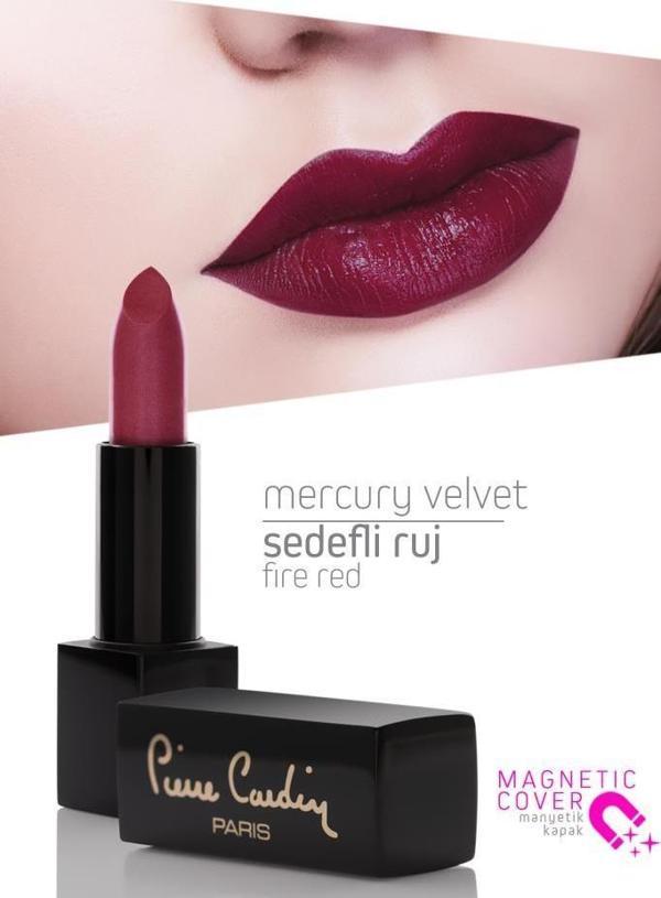 Pierre Cardin Mercury Velvet Lipstick  - Fire Red - 167 - Image 1