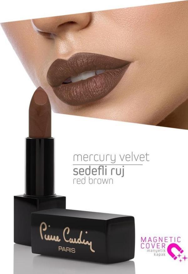 Pierre Cardin Mercury Velvet Lipstick  - Red Brown - 166 - Image 1