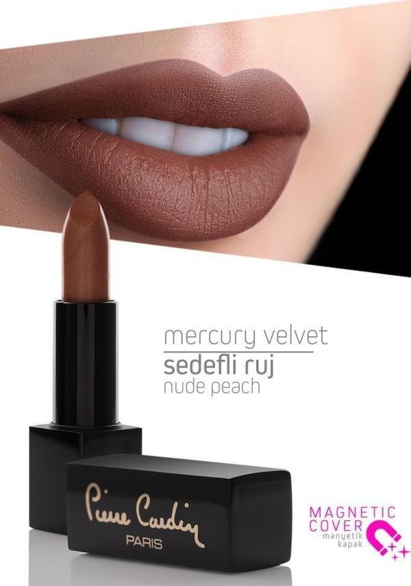 Pierre Cardin Mercury Velvet Lipstick - Nude Peach - 162 - Image 1