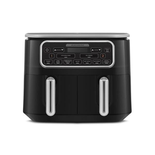 Karaca Air Pro Cook Duo Tandır XXXL Airfryer Black Silver 8L - Image 1