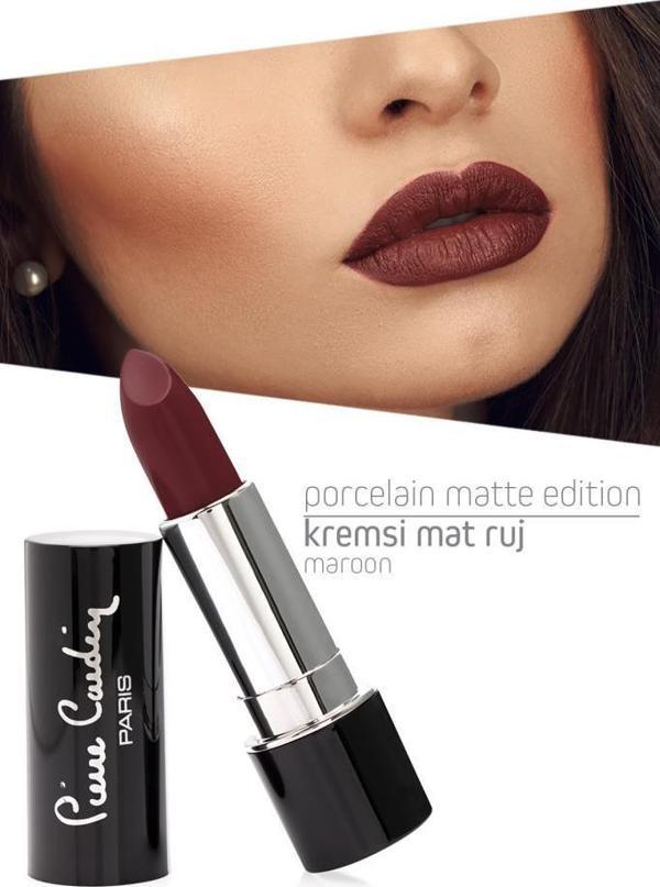 Pierre Cardin Porcelain Matte Edition Lipstick - Maroon - 219 - Image 1
