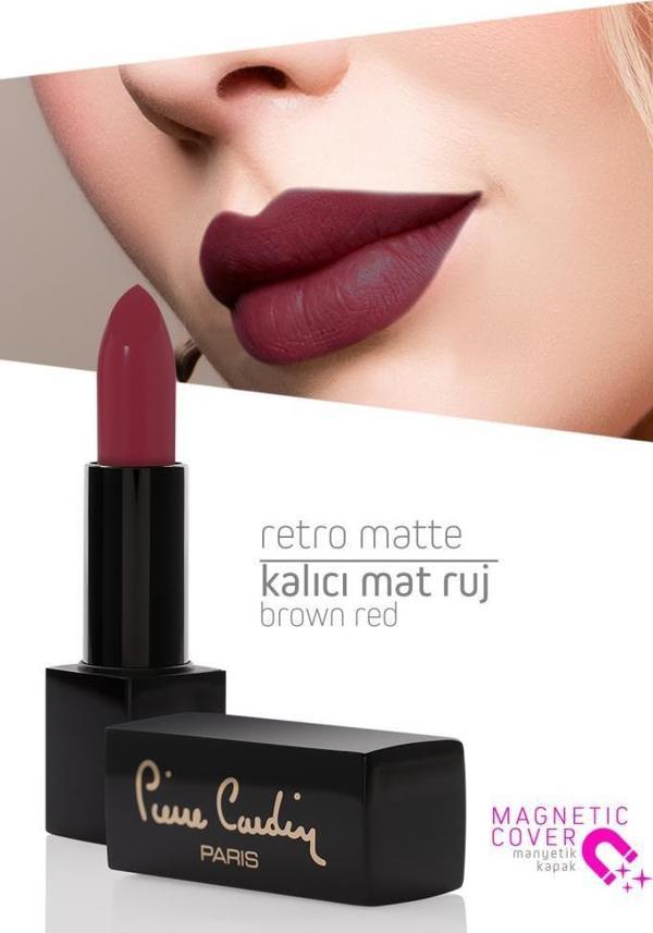 Pierre Cardin Retro Matte Lipstick  - Ruby Red - 154 - Image 1