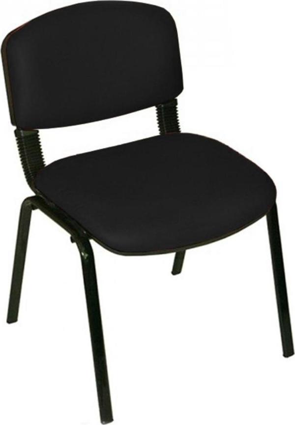 Türksit Form Sandalye 2 Adet Set Siyah - Deri - Image 1