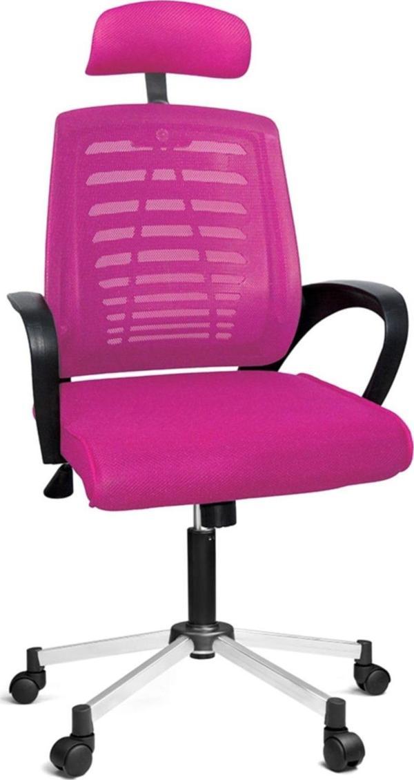 Türksit Karizma File Müdür Koltuk Metalik Gri Boyalı Ayak Pembe - Image 1