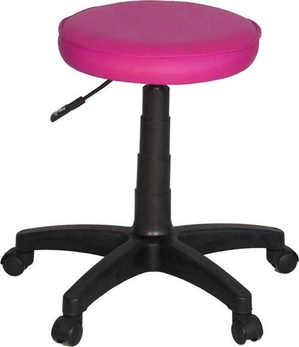 Türksit Amortisörlü Tabure Deri Pembe - Image 1