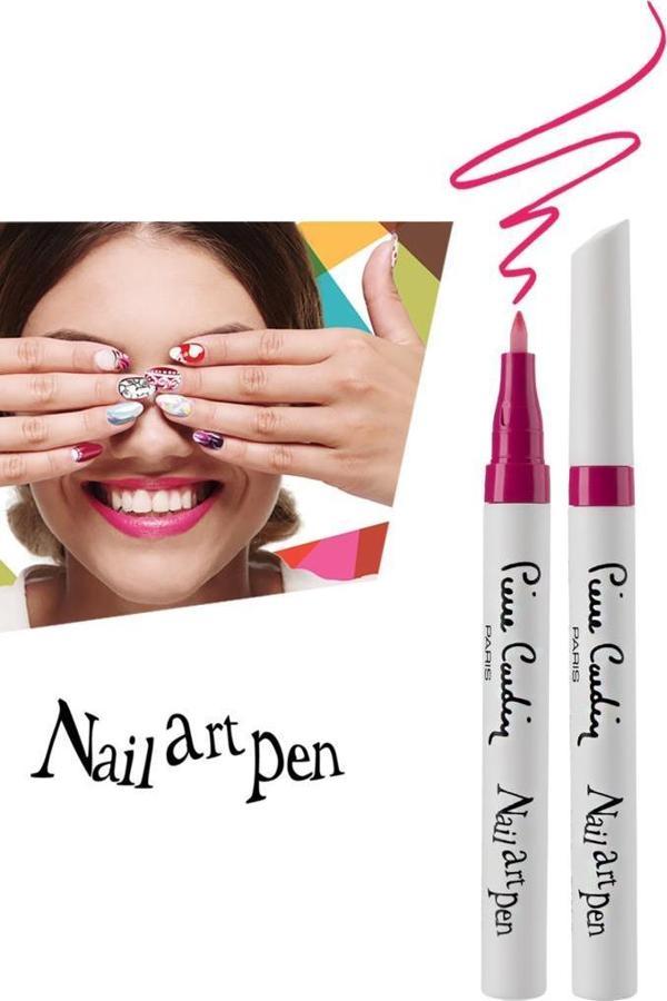 Pierre Cardin Nail Art Pen Tırnak Kalemi - Dark Pink - Image 1