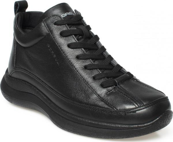 Forelli Neva 27954 Comfort Deri Siyah Kadın Bot - Image 1