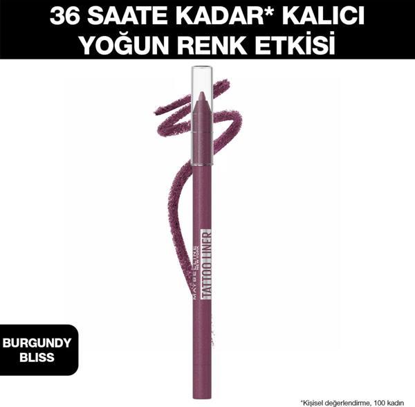 Maybelline New York Tattoo Liner Jel Göz Kalemi - Burgundy Bliss - Image 1