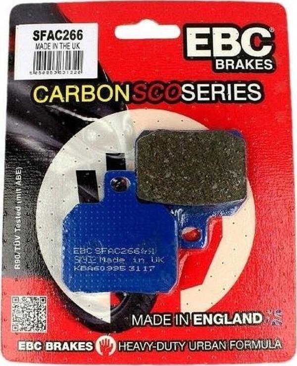 Ebc Sfac266 2002-2005 Piaggio Beverly 500 Uyumlu Arka Fren Balatası Karbon Balata - Image 1