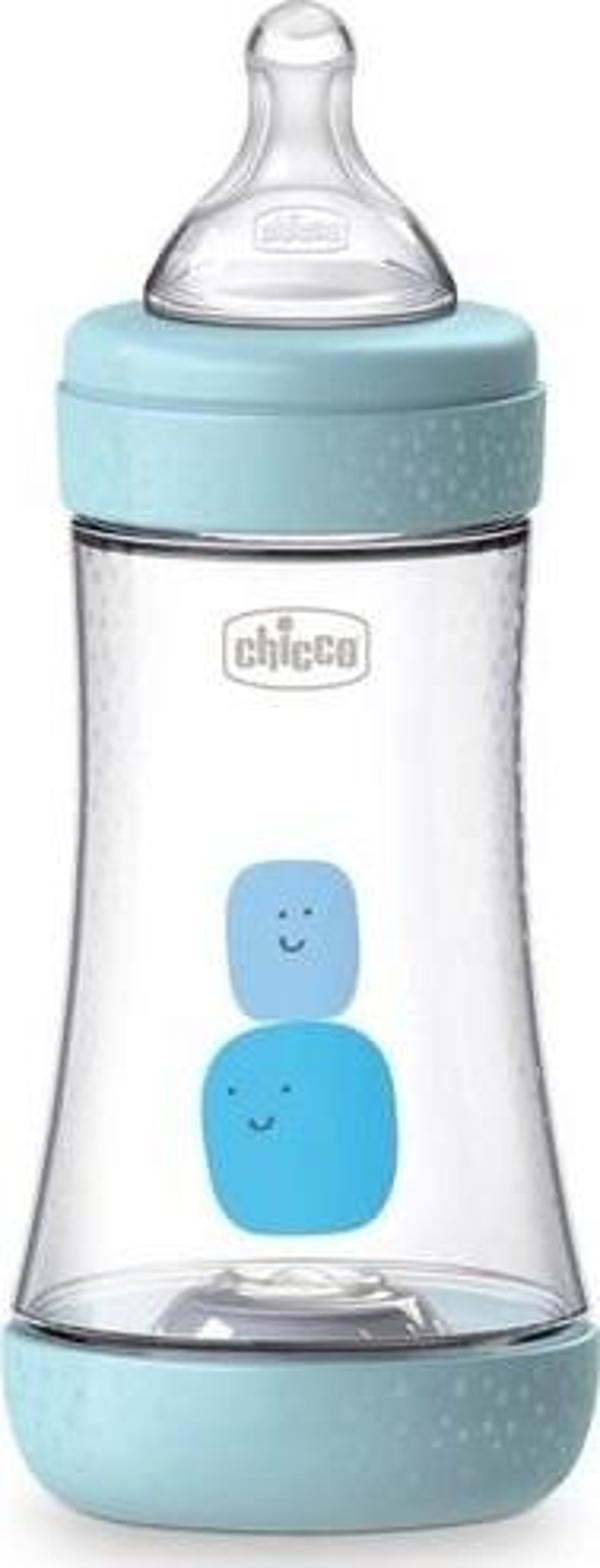 Chicco Perfect5 Antikolik Pp Orta Akış Biberon 240 Ml - Mavi - Image 1
