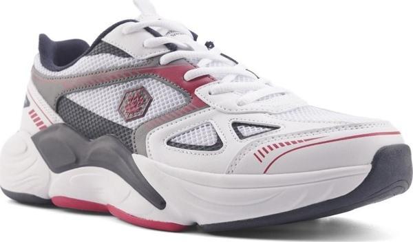 Lumberjack Tech 4Fx Beyaz Kırmızı Comfort Casual Anatomik Spor Ayakkabısı - Image 1