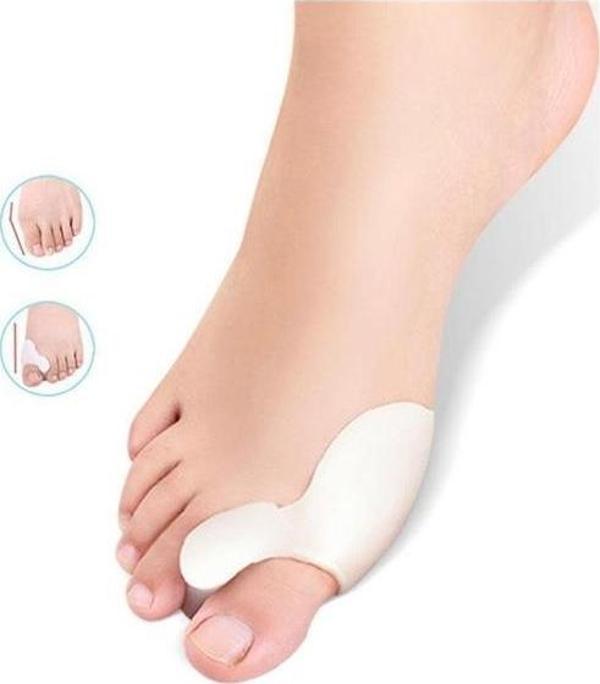Silikon Makara 1 Çift  Ayak Baş Parmak Ayıran Bunyon Nasır Kemik Koruyucu - Image 1