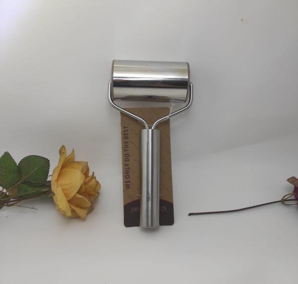 Paslanmaz Çelik Rulo  Metal Kurabiye Hamur Merdane  Hamur Açma Aparatı Oklava Pratik Hamur Açma Aparatı  - Image 1