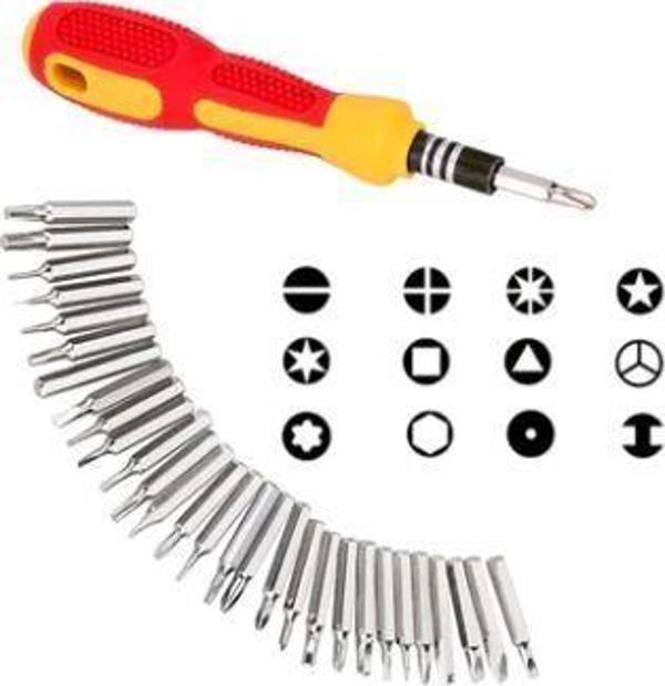Ramdet 31 Parça Hassas Tornavida Seti Bits Uç Seti Metal Başlık Kauççuk Yumurta Tornavida Seti  - Image 1