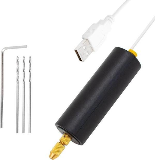POWERMASTER PM-5504 MİNİ HOBBY DRILL EL MATKABI (5 VOLT USB ADAPTÖR İLE ÇALIŞIR) - Image 1