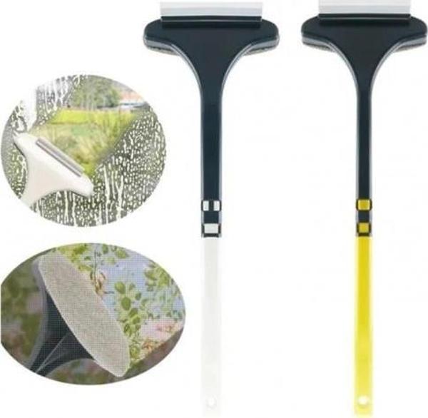 Yıkanabilir Çek Çek Toz Alma Kurulama Aparatı Uzatabilir Silecek  Çift Taraflı Çek Çek Cam Silme Aparatı  - Image 1