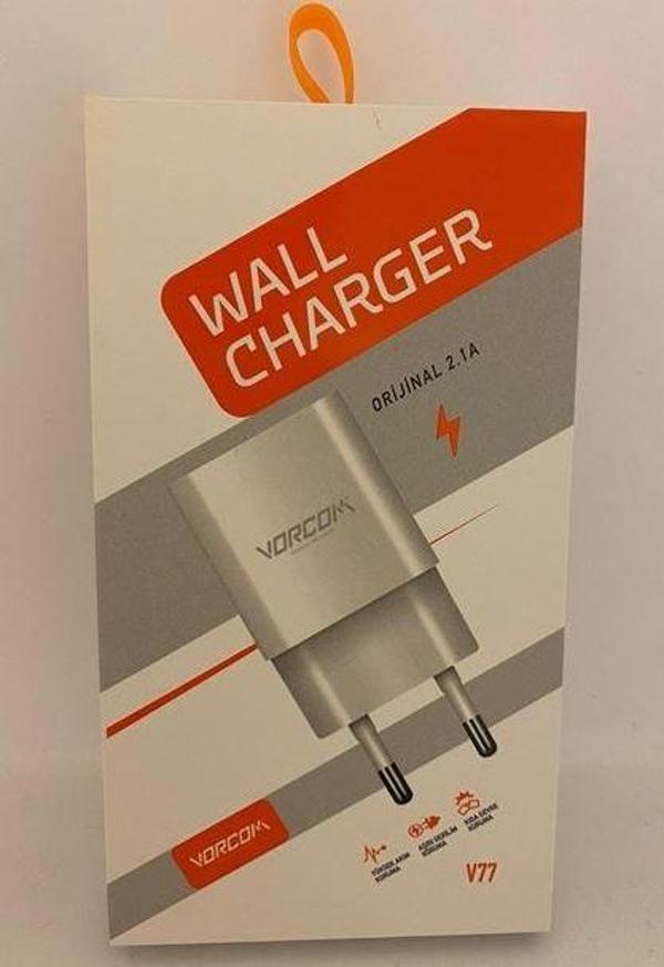 VORCOM E77 5 VOLT 2.1 AMPER USB BAŞLIK ADAPTÖR - Image 1