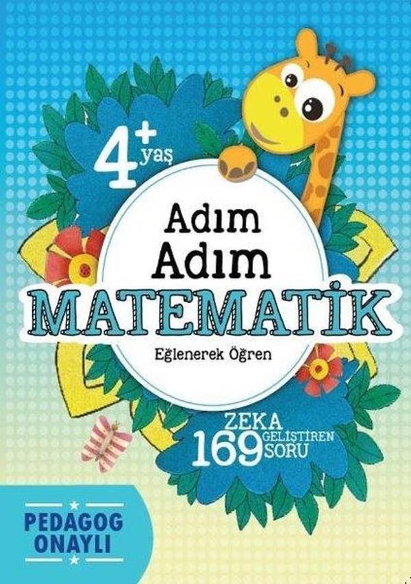 Adım Adım Matematik- 4+ Yaş 169 Soru - Koloni Çocuk Yayınları - Image 1