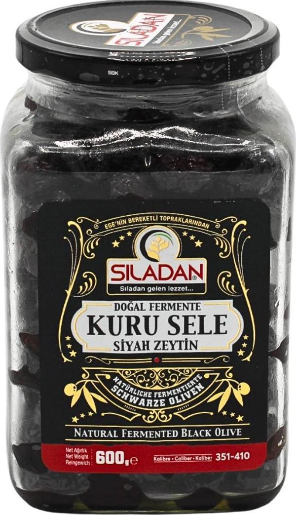 Sıladan Kuru Sele Zeytin 600Gr Cam 351-410 - Image 1