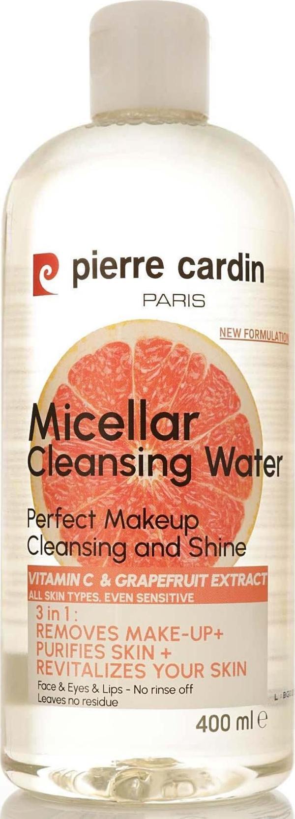Pierre Cardin Gently Cleansing Micellar Water with Pink Grapefruit & Vitamin C - Makyaj Temizleme Suyu 400 ml - Image 1