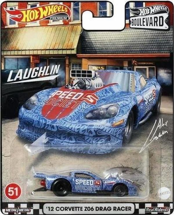 Hot Wheels Boulevard Premium 12 Corvette Z06 Drag Racer GJT68 HCR12 - Image 1