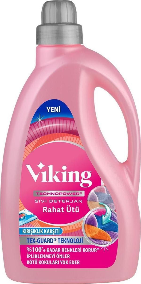 Viking TECHNOPOWER Sıvı Çamaşır Deterjanı Rahat Ütü 2.7 lt 1 Adet - Image 1