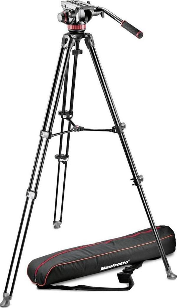 Manfrotto MVK502AM-1 Kit Video Telescopic Twin Leg Video Tripod - Image 1