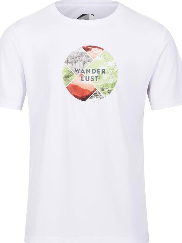 Regatta Fingal Slogan II Erkek T-Shirt-BEYAZ - Image 1