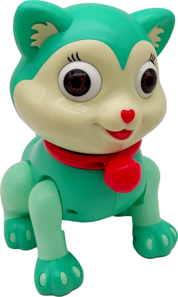 CANALİ Toys Pilli Yürüyen Kedi FW-2070A YEŞİL - Image 1