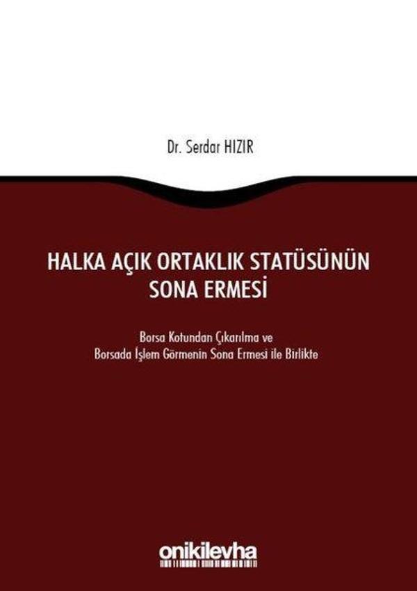 Halka Açık Ortaklık Statüsünün Sona Ermesi - On İki Levha Yayıncılık - Image 1