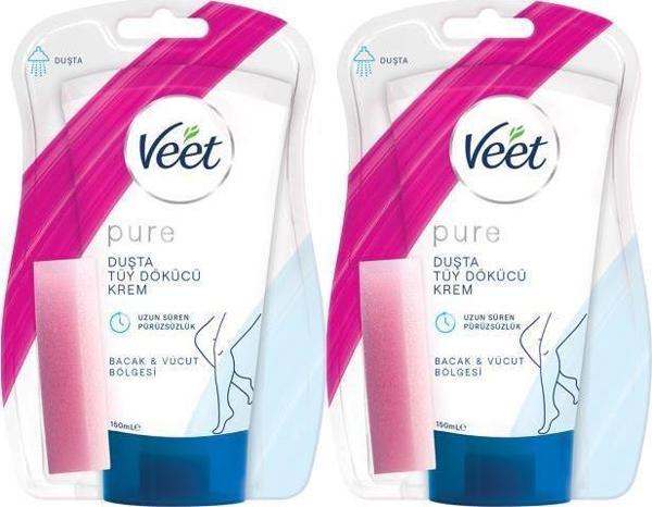 Veet Pure 150ml Duşta Tüy Dökücü Krem Hassas Ciltler x2 - Image 1
