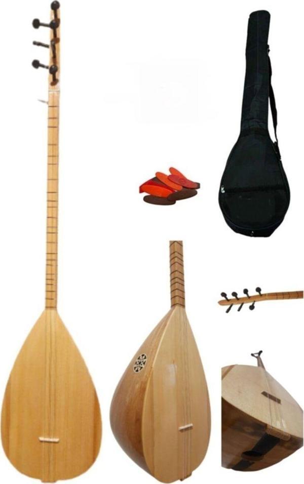 İDOL Uzun Sap Saz Bağlama Tam Set - Image 1